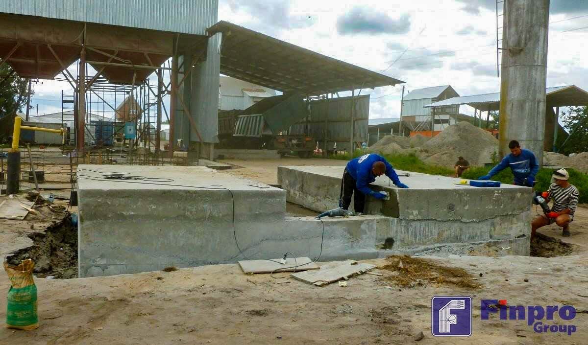 Фундамент для зерносушилки