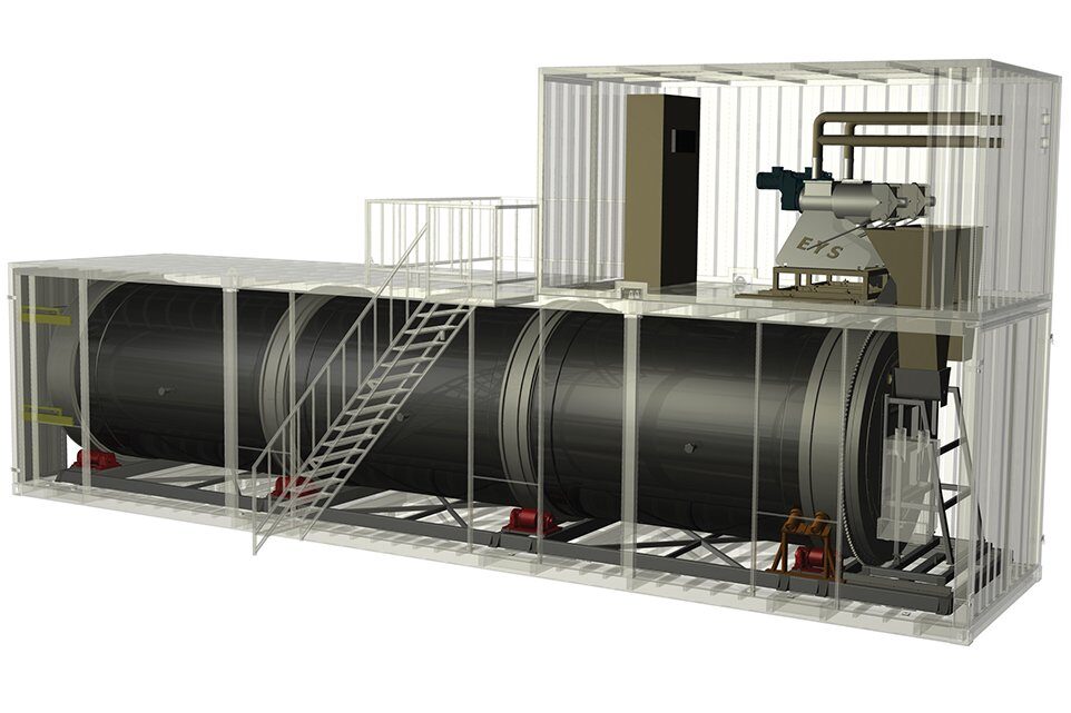 Контейнерный модуль для производства компоста компании EYS, модель BC50
